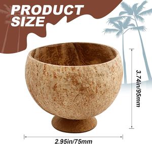 BEST SELLER Custom Laser-Engraved Handmade Durable <b>Coconut</b> <b>Cups</b> Eco-Friendly Gifting Vintage Minimal Design Dishwasher Safe Made - Product Image 6