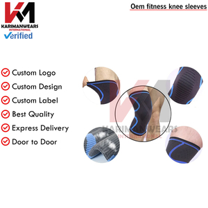 Durable <b>Knee</b> <b>Sleeves</b> Men Women <b>Compression</b> Gym Workout Support Manufacturer - Product Image 4