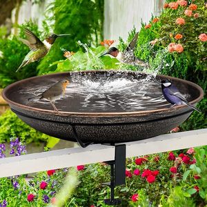 Baño para Pájaros de Metal de Diseño Creativo y Moderno para Jardín, Patio y Experiencia de Bebedero para Aves Silvestres, Confortable para Uso Diario al Aire Libre - Product Image 1