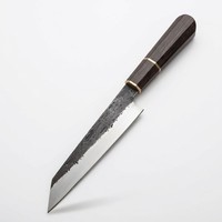Couteau de chef personnalisé Jexmoo, fait main, en acier carbone, lame de 8 pouces, épaisseur de 2,5 mm, ambidextre, manche en bois moderne, étui