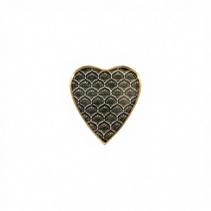 HEART PLATEAU - Plateau en aluminium émaillé motif végétal contemporain PEACONS - Léger - Cadeau de la Saint-Valentin - Product Image 1