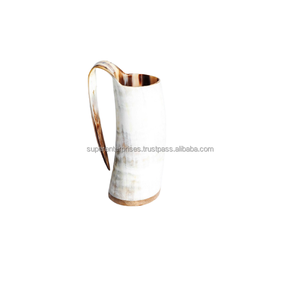 Custom Logo Design Drinking Mugs Natural Theme <b>Drinkware</b> Viking Horn Mugs Drinking Indoor Decor Unique Material Drinking Mug - Product Image 6