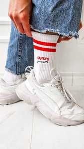 Calcetines Deportivos Personalizados con Logotipo Bordado, Calcetines de Tubo Blancos con Rayas, Calcetines Deportivos de Algodón Personalizados al por Mayor - Product Image 5