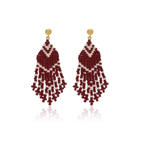 Boucles d'oreilles pendantes faites à la main en perles de rocaille, bijoux fantaisie colorés, élégantes boucles d'oreilles brodées en perles de rocaille pour femmes, cadeau - Product Image 4