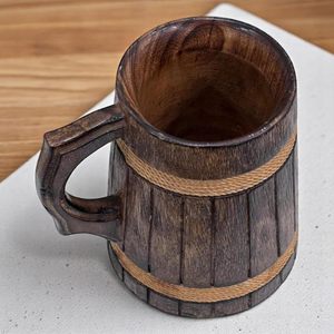 Jarra de Cerveza de Madera Hecha a Mano, con Acabado Sheesham, Estilo Barril, Ligera y Duradera, para Cerveza Artesanal, Bar en Casa - Product Image 2
