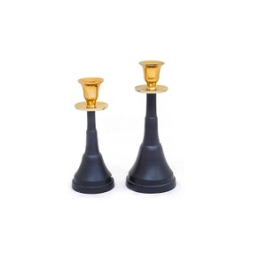 Contemporary Iron Metal Candle Holder with Gold Electroplated Frame and Clear Glass Cup for Luxury Home Styling - Product Image 3