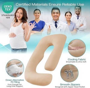 Oreiller de maternité en U à mémoire de forme pour femmes enceintes – Meilleure vente - Product Image 3