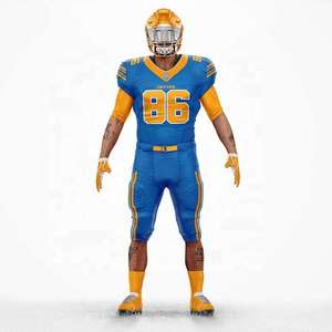 Uniformes de Fútbol Americano Personalizados para Adultos, Alta Calidad, Transpirables, Antibacterianos, Anti-UV, Secado Rápido, Manga Corta, Tallas Grandes - Product Image 6