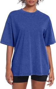 Women's Washed Vintage Oversized T-Shirt Baggy Workout <b>Tops</b> Short Sleeve 100% Cotton Eco-Friendly Quick Dry Streetwear Boyfriend - Product Image 5