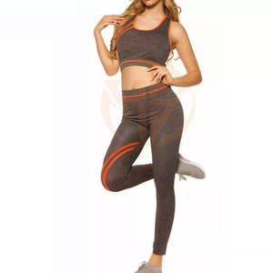 Conjunto de Yoga para Mujer de la Mejor Calidad - Hecho a Medida, Spandex/Poliéster Resistente, Secado Rápido, 2 Piezas, Cintura Alta, Ropa Deportiva con Elástico Frontal - Product Image 3