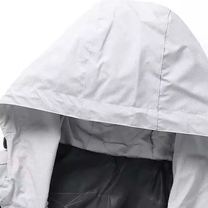 Veste coupe-vent en toile à capuche pour homme, 100% polyester, imperméable, coupe-vent, écologique, respirante, protection UV, vestes d'hiver - Product Image 2