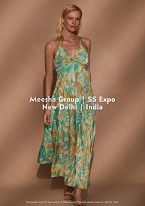 Vestido largo de verano para mujer con estampado floral, estilo bohemio, cuello halter, espalda descubierta con lazo, plisado y cintura imperio, surtido - Product Image 3