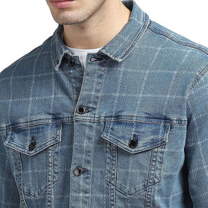 Chaqueta Vaquera Unisex Moderna Hill Touch International, Diseño Resistente al Viento, Transpirable y Duradero, Sensación Suave y Cómoda para Usar en Capas - Product Image 6