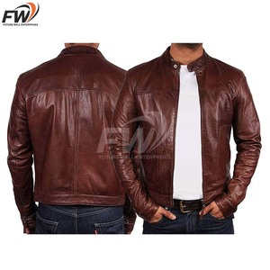 ราคาดี เสื้อแจ็คเก็ตหนังแท้ผู้ชาย แขนยาว สกรีนโลโก้ได้ ดีไซน์ล่าสุด กันน้ำ ระบายอากาศ เป็นมิตรกับสิ่งแวดล้อม สวมใส่สบายๆ - Product Image 5