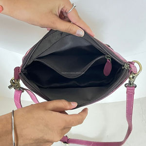 2026 Handcrafted Tooled Genuine Leather Crossbody Handbags Vintage Style Large Capacity Cash Holder Floral Pattern <b>Shoulder</b> Bags - Product Image 6