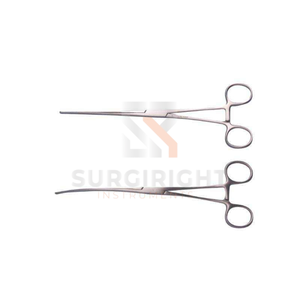 Pinces intestinales vétérinaires réutilisables en acier inoxydable, courbées, manuelles, instrument chirurgical standard, OEM, personnalisables - Product Image 1