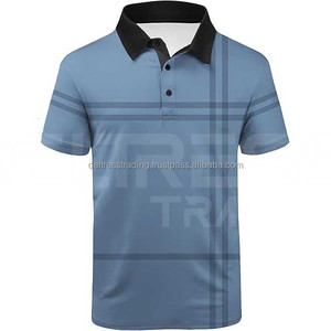 Polo d'été à manches courtes pour hommes de haute qualité sur mesure haut rayé ample Design Premium Business Style - Product Image 1