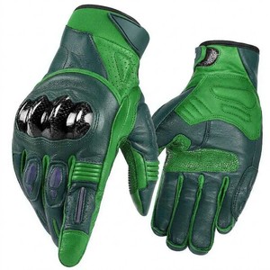 Summer Comfort Motorbike Leather <b>Gloves</b> Perforated Breathable Biker Gear <b>Touchscreen</b> Compatible USA Europe Trend - Product Image 4