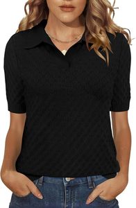 Camiseta de Manga Corta de Punto Sólido para Mujer, Corte Regular, Color Personalizado, Ribete Transpirable de Secado Rápido, 160g Poliéster OEM - Product Image 5