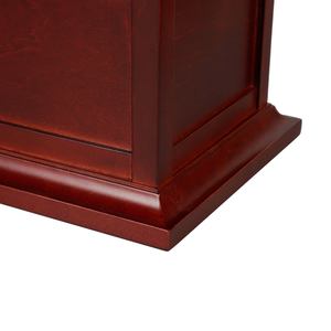 Burgundy Wooden Pet <b>Urn</b> Biodegradable Cremation Keepsake Casket for <b>Cats</b> Dogs Small Animals - Product Image 6