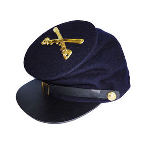 Highest Quality Medical Gold Wreath American Woolen <b>Sweatband</b> Pattern Embroidery Kepi Hats 100 wool logo - Product Image 1