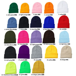 Custom Logo Embroidered Print Knitted <b>Winter</b> Beanies with Character Design Vintage Style Custom Color for <b>Men</b> - Product Image 4
