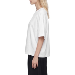 เสื้อยืดคอตตอนพิมพ์โลโก้ตามสั่ง พรีเมียม ระบายอากาศดี แฟชั่นลำลอง ขายส่ง เสื้อยืดคอกลมเรียบง่ายสำหรับผู้หญิง ใส่สบายในฤดูร้อน - Product Image 2