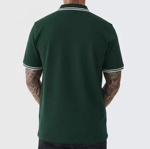 Summer Casual men's polo shirts Short Sleeve Turn <b>Down</b> Collar Slim Fit Sold Color Polo Shirt for Men Plus Size Polo Shirts - Product Image 2