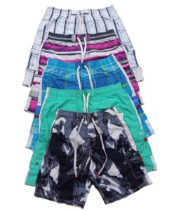 Shorts de bain décontractés pour hommes de haute qualité, extensibles, à séchage rapide, avec cordon de serrage, style cargo - Product Image 3