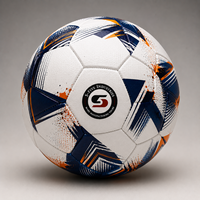 Balón de Fútbol con Patrón Blanco, Rojo, Negro y Amarillo, Balón de Entrenamiento Resistente, Talla 5