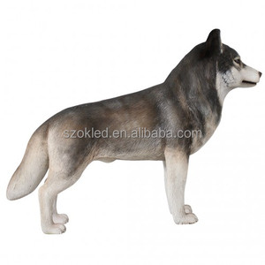 Husky Mouton Dynamite Boîte Dinosaure Halloween Citrouille Poussin Père Noël Chat Chaudron Oeuf De Pâques Maison En Fibre De Verre Résine Décoration - Product Image 5