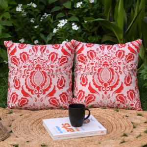 Watercolor Digital Print 100% Cotton Eco-Friendly Removable <b>Washable</b> Foldable Decorative <b>Sofa</b> Pillow <b>Cover</b> for Living Room - Product Image 5