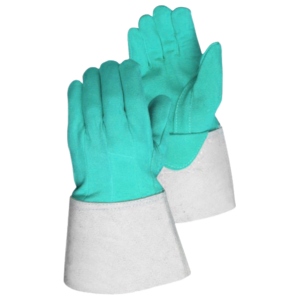 Gants de soudage de haute qualité en cuir de vachette pleine fleur anti-vibration, certifiés CE, renforcés - Product Image 2