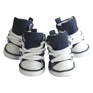 Chaussures pour animaux de compagnie <span class=keywords><strong>Converse</strong></span> en toile denim, style jean tendance, décontractées, imperméables et antidérapantes pour l'extérieur, printemps-été, pour Teddy, Bichon et autres animaux de compagnie - Product Image 6