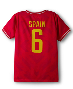 Conjunto de Camiseta y Pantalones Cortos de Fútbol Rojos para Niños, Uniforme de Fútbol de Manga Corta, Ropa Deportiva Personalizada por Sublimación para Jóvenes - Product Image 2
