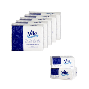 Vente en gros, offre spéciale, OEM disponible, mouchoirs en papier de petite taille, 200 feuilles, 1/2/3/4 plis, en pâte de bois vierge - Product Image 1