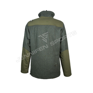 Custom Logo <b>Men's</b> Wool/<b>Soft</b> <b>Shell</b> Fabric <b>Jacket</b> With Multi Pockets Outdoor Tactical <b>Jacket</b> Coat For <b>Men</b> Hunting Clothes <b>Men</b> - Product Image 2