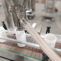 Machine de conditionnement automatique à vis sans fin en plastique, contrôlée par PLC, pour le dosage et le remplissage de poudres (épices sèches, café, farine), capacité 50g-5000g
