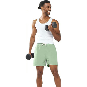 Shorts décontractés pour hommes 100 % coton fabriqués au Pakistan – Confortables, séchage rapide, respirants, taille mi-haute, motif uni, durables et de haute qualité - Product Image 3