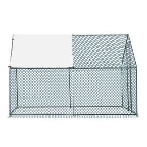 10 X 10 ft <b>Large</b> Metal Chicken Coop Walk-Through Poultry <b>Cage</b> Waterproof Cover Hen Run House for <b>Rabbits</b> Cats Dogs Farm Animals - Product Image 6