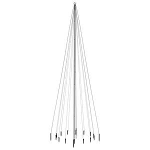 Árbol de Navidad de Acero y Cobre con Recubrimiento en Polvo Azul y Adornos de PVC con Puntas - Product Image 3