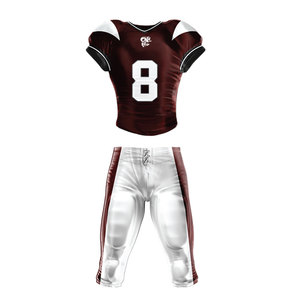 Uniforme de football américain respirant avec ceinture élastique, tissu durable et doux conçu pour un confort amélioré sur le terrain - Product Image 1