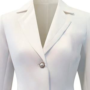 Nuevo Blazer Estilo Sorority para Mujer, Corte Entallado, Color Sólido, Cuello en V, Chaqueta Formal de Negocios, Abrigo de Oficina para Damas, Logotipo Personalizado, Venta al Por Mayor - Product Image 3