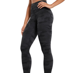 Leggings Deportivos Elásticos de Cintura Alta para Mujer, de Alta Calidad, al por Mayor, Completamente Elásticos, de Spandex/Poliéster, Transpirables y Ligeros - Product Image 4