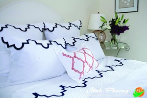 Fresh Vietnam Embroidered Bedding Sheets Elegant <b>and</b> Durable <b>Set</b> Hot Product - Product Image 4