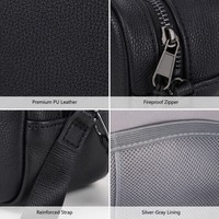 Pochette utilitaire portable imperméable et résistante au feu pour câbles, chargeurs, gadgets, documents et articles quotidiens