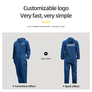 Salopette en jean personnalisable avec logo, grande taille, bretelles réglables, coupe classique, séchage rapide, durable, OEM ODM - Product Image 6