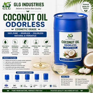 Aceite de Coco Inodoro, Aceite Portador de Aroma Neutro para Cosméticos, Cuidado del Cabello, Cuidado de la Piel, Masajes, Cremas, Lociones, Jabones, Bálsamos y Fórmulas - Product Image 1
