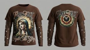 Ropa de Moda Urbana Cómoda, Elegante y a la Moda, Venta al por Mayor, Camiseta de Manga Corta Doble con Pedrería, 100% Algodón - Product Image 3