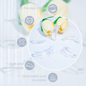 Tiges en silicone <span class=keywords><strong>ultra</strong></span>-douces professionnelles pour rehaussement de cils, courbure C, réutilisables, 7 paires, coussinets de rehaussement de cils, protections de rehaussement de cils à marque privée - Product Image 2